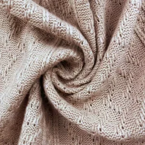Bulky Jacquard Knit Fabric for Women’s Autumn Spring Wear Jackets Short Sleeves and Dresses