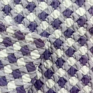Bulky Yarn Dyed Jacquard Knit Fabric for Women’s Autumn Springwear Jackets Pants Dresses Vests and Loungewear