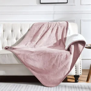Burgundy Super Soft Sherpa Fleece Waterproof Bed Sex Throw Blanket Waterproof Blanket
