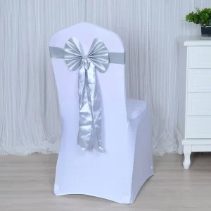 Butterfly Sashes Silver Chair Sashes