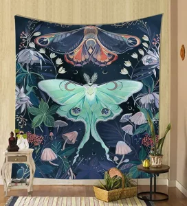 Butterfly Stairway Porch Background Wall Decoration Tapestries Art Flowers Butterfly Wall Hanging Bohemian Tapestry Decor