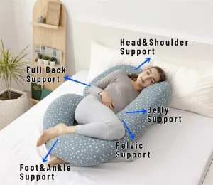 C Shape Body Support Washable Cover Pillows for Woman Pregnancy Maternity Pillow