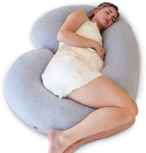 C Shape Full Body Pregnant Maternity Pillow Comfortable Adjustable Soft Massage Pillow for Sleeping and Nursing