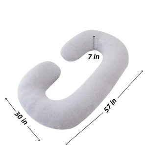 C Shaped Full Body Maternity Pillow Soft Baby Pregnancy Pillow for Women’s Comfort for Sleep During Pregnancy