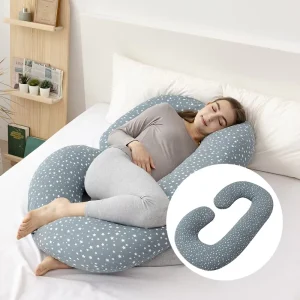 C Shaped Soft Body Support Maternity Pillow for Back for Pregnant Women