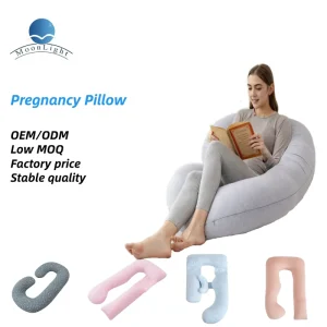 C Shaped Soft Pregnancy Body Support Maternity Sleeping Pillow in Custom Colors for Women