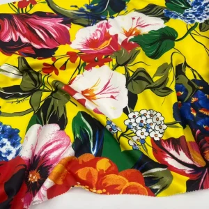 C10# Custom Printed Breathable Eco-Friendly 100% Polyester Milk Silk Fabric for Kids Clothes 172cm Width 220g Knitted Fabric