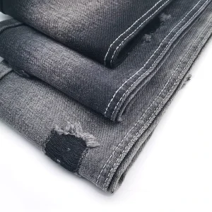 C1268 Black 7S 12.5OZ Non-Stretch 3/1 RHT Twill 190cm Big Width Men Jeans Denim Fabrics Manufacturing and Selling
