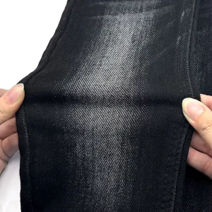 C9423 Black 12S OA 12.5OZ Low-Stretch Dobby Left Twill Men Jeans Denim Fabrics Manufacturing and Selling