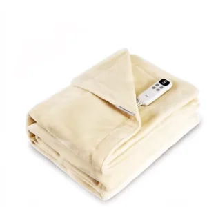 CE Approved Waterproof Winter Electric Heating Throw Blanket with PTC Heating Elements 220 240V VDE Plug