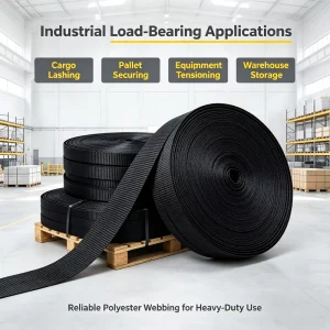 CE Certified Polyester Webbing Roll Cut to Length 1000kg Industrial High Strength Custom Strap Material for Webbing Sling