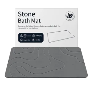 CF BDMB94 New Whole Sale Diatomite Stone Bath Mat for Kitchen Counter Natural Bathroom Mat for Pet Stone Easy to Clean