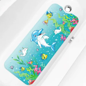 CF BPC2501 Children Non Slip Bathtub PVC Mats Cute Pattern Waterproof Shower Bath Tub Mat Suction Cups Shower Mat