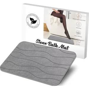 CF Custom Diatomaceous Earth Bathroom Rug Anti Non slip Diatomite Stone Shower Bath Mat Set Non slip for Bathroom