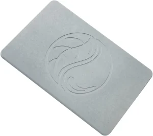 CF Custom Gray Super Absorbent Quick Drying Bathroom Rug Non slip Magic Stone Bath Mats for Bath Tub