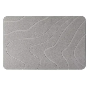 CF Customize Water Drying Super Absorbent Non Slip Diatomite Diatom Bathroom Bath Mats Stone Bath Mat for Bathroom