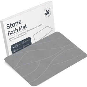 CF Customized Bathroom Diatomite Foot Mat Anti slip Hard Water Absorbent Pad Diatomite Bath Mat for Bathroom