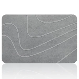 CF Diatomaceous Earth Bath Mat Non Slip Stone Shower Mat Magic Easy to Clean Diatomite Stone Bath Mats for Bathroom Kitchen