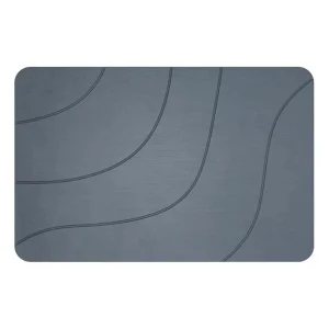 CF Grey Diatomaceous Earth Bath Mat Super Absorbent Stone Shower Mat Easy to Clean Stone Bath Mats for Bathroom Kitchen