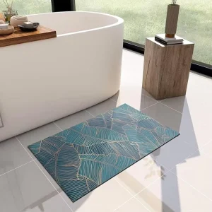 CF High Quality Waterproof Anti slip Diatomite Bath Mats Easy Clean Rubber Baby Bathroom Bathtub Mats Rugs