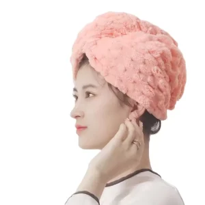 CM Coral Velvet Dry Hair Cap Women’s Thickened Hair Dryer Tool Super Absorbent Skin Cloud for Hair Towels