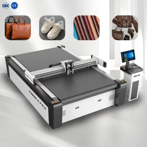 CNC Oscillating Knife Cutting Machine for Genuine Leather Synthetic Leather EVA Foam with Punching Tool CE ISO