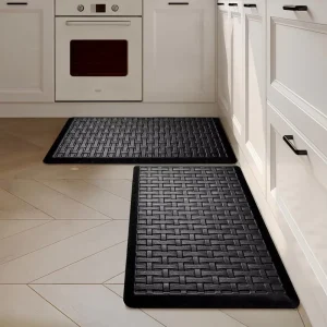 CR PVC Printed Modern Cushioned Comfort Anti fatigue Waterproof Non slip Kitchen Floor Mat