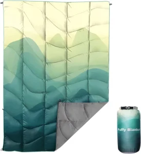 Camping Blanket Lightweight Down Alternative Puffy Printed Camping Large Ultra Warm Hammock Waterproof Blanket for Traveling