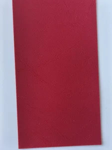 Cape Embossing Nonwoven Plain 610GSM Red PVC Coated Tarpaulin Canvas Fabric Rolls for Industrial Use