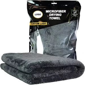 Car Drying Towel Large Premium Microfiber Quick Dry 40x40cm Car Detail 1200 GSM Ultra Soft Super Absorbent Twisted Loop Design