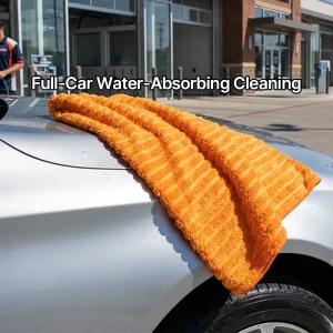 Car Drying Towel Striped Twisted Loop Microfibre Extreme Absorb 1200GSM Extra Thick Auto Detailing Wash Direct Export Factory