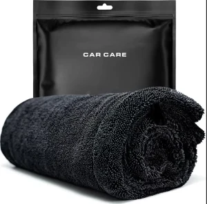 Car Drying Towel Woven Floral Pattern High GSM Ultra Absorbent Microfiber Cloth 30x30cm Quick Dry
