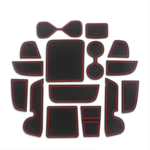 Car Interior Accessories Non-Slip Center Console Liner for Honda VEZEL HR-V Door Slot Mats Rubber Pad Kit