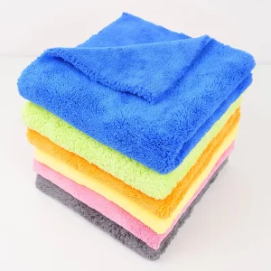 Car Microfiber Towel Edgeless Ultra Thick Edgeless Microfiber Car Cleaning Cloth Auto Waxing Drying Polishing Detailing Towels