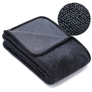 Car Towel Set Microfiber Woven 1200gsm Eco Friendly High Quality Quick Dry Dry Towel Car Wash Towel