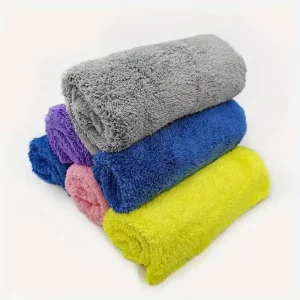 Car Wash Super Fine Fiber Towel For Cleaning Drying And Polishing Soft And Edgeless Car Detail Waxing Towel