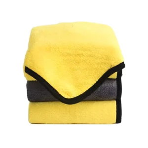 Car Wash Towel Car Drying Towel Absorbent Thickened Double Sided Two Tone Washcloth Car Cleaning Tool Automotive Accessory