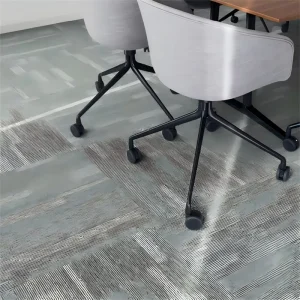 Carpet Blocks Polypropylene PVC Backed Wear Resistant Soundproof Modular Flooring for Community Center Library Custom