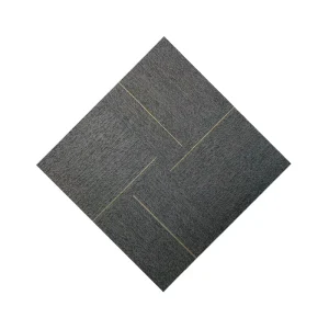 Carpet Floor Tiles DIY Peel and Stick Ribbed Carpet Tile for Residential Commercial Squares Flooring