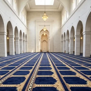 Carpet Manufacturer Supply Machine Printed Mosque Carpet Custom Pattern Anti-slip Oversize Prayer Mat for Mosque Church