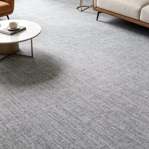 Carpet Pattern Square PVC Floor Tiles Self Adhesive Striped Vinyl Tiles Waterproof Plastic Flooring for Office Home 1.8mm Thick