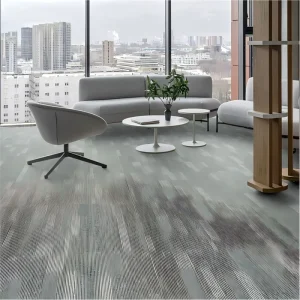 Carpet Planks Polypropylene PVC Backed Wear Resistant Acoustic Floor Tiles for Modern Art Gallery Creative Office