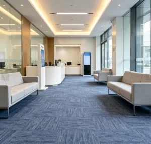 Carpet Tile 50x50cm Non woven Backing Nylon Stain Resistant Sound Absorbing Commercial Conference Room Floor