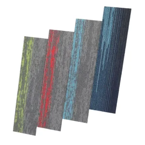 Carpet Tile Floors Gray Carpet Tiles Interlocking Flooring for Hotel Modular Plain Color Carpet