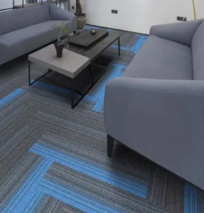 Carpet Tile Manufacturers Hotel Commercial Office Floor Carpet Squares Tiles 25*100cm