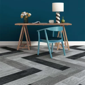 Carpet Tiles Flooring Nylon Carpet Tiles Mix Color 25*100cm Commercial Carpet Tiles