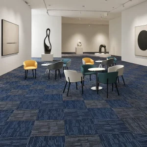 Carpet Tiles High Peel and Stick Cushioned PP Friendly Interlocking Fluffy Plush 50x50cm Flooring