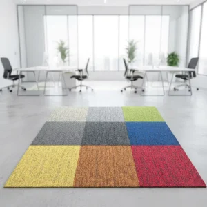 Carpet Tiles Living Room Decoration Office Carpet 50cm*25cm Sound Insulation Nylon Carpet Tiles Flooring