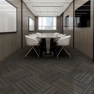 Carpet Tiles Loop Pile Wear Proof Modular Flooring for Luxury Hotel Lobby and Boutique Store