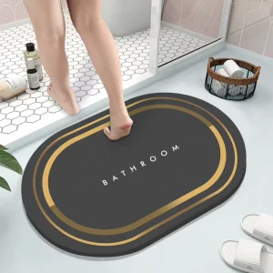 Carpet Toilet Anti Slipquick Drying Diatom Mud Soft Mat Super Absorbent Mat Bathroom Waterproof Floor Mats Bath Rug